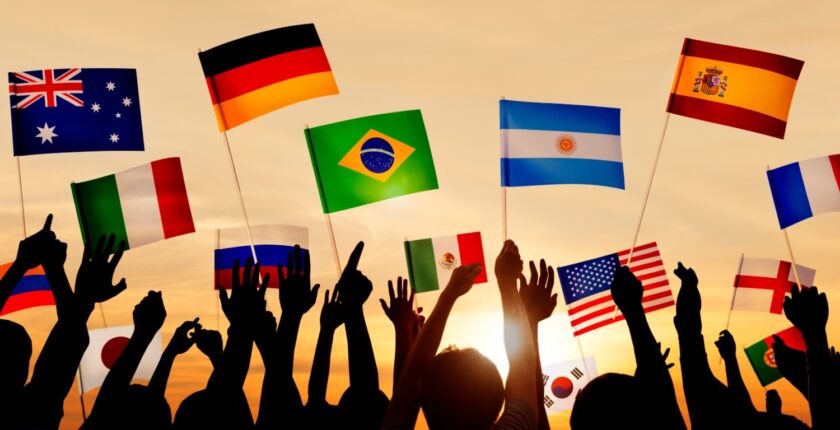drapeaux de différents pays