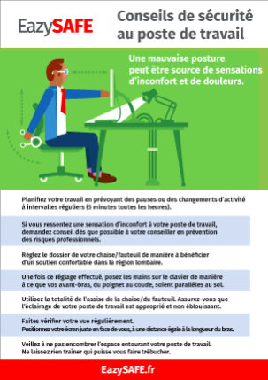 poster conseils de sécurité au poste de travail